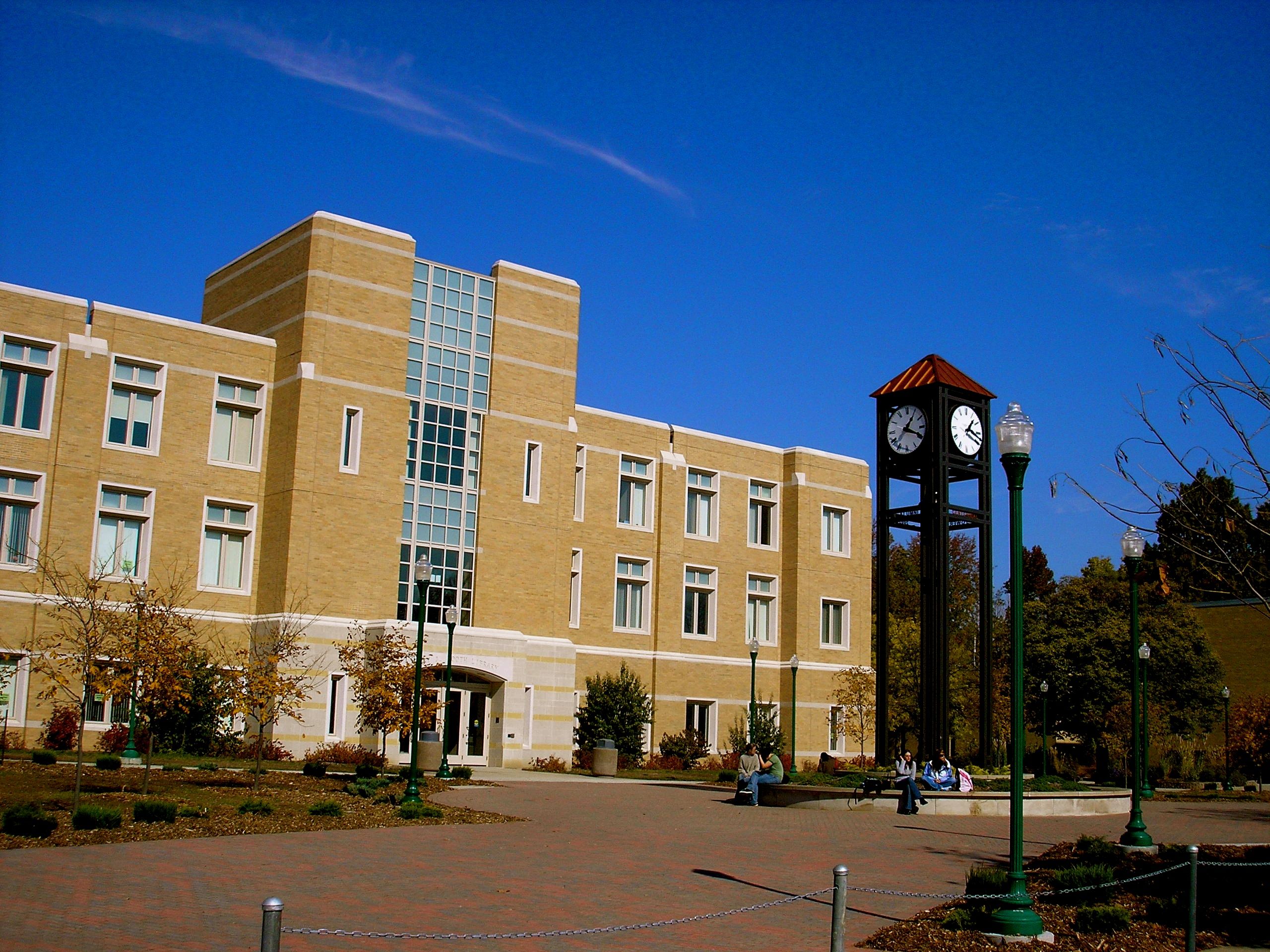 EIU's Booth Library and Clock Tower